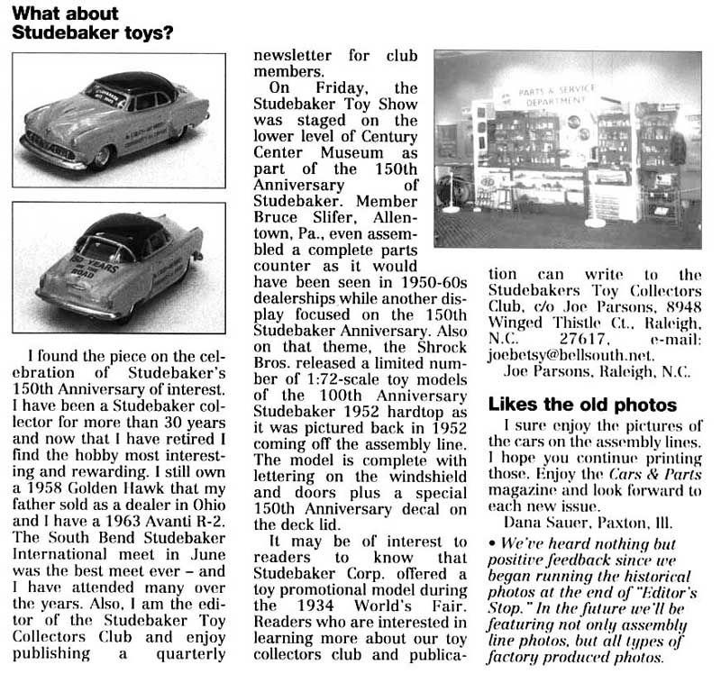 oct cars&parts 150th anniversary