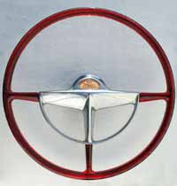 1952 Commander & Champion Ruby Red Accessory Wheel 18 in wheel 
